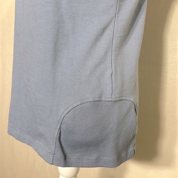 BCBG Paris Womens Scoop Neck Long Sleeve Sweatshirt with Hood Size M Blue Color - Picture 5 of 10